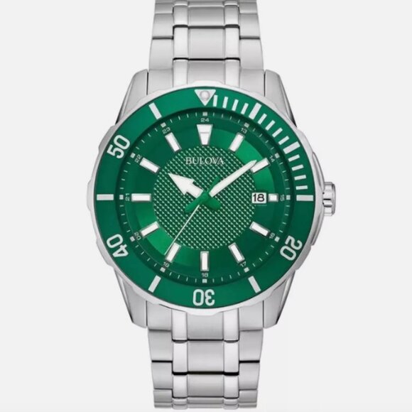 NEW Bulova Men's Classic Sports Rotating Bezel Watch 44mm